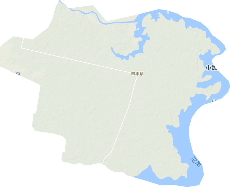 申集镇地形地图