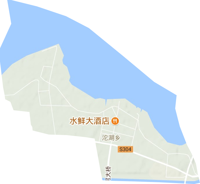沱湖乡地形地图