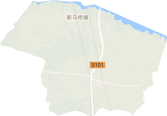 新马桥镇地形地图