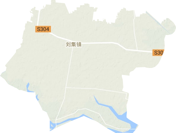 刘集镇地形地图