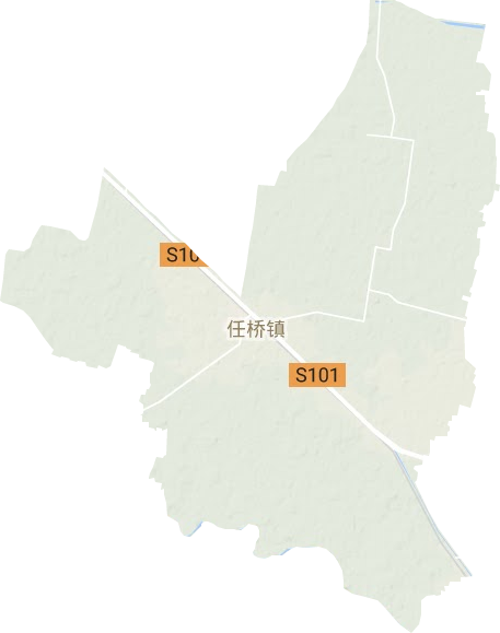 任桥镇地形地图