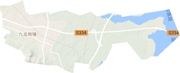 九龙岗镇地形地图