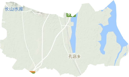 孔店乡地形地图