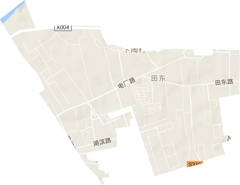 田东街道地形地图