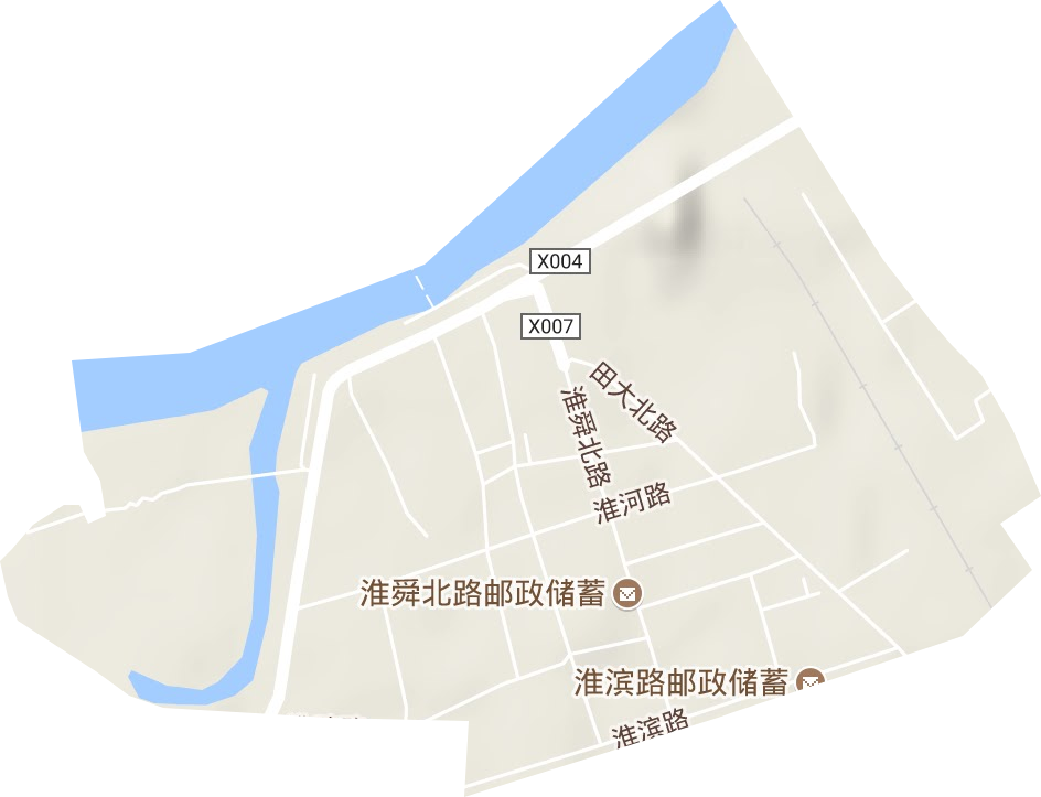 淮滨街道地形地图