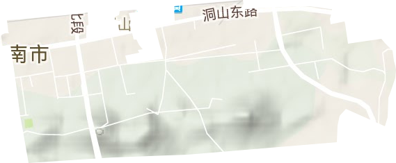 洞山街道地形地图