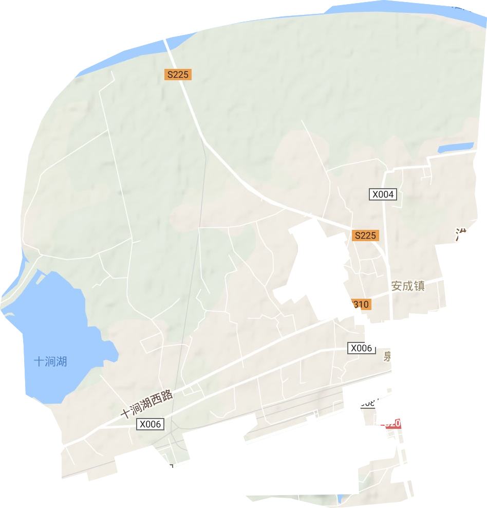 安成镇地形地图