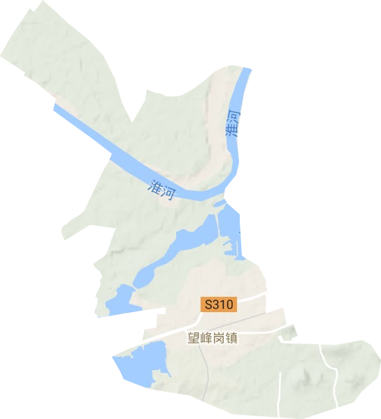 望峰岗镇地形地图