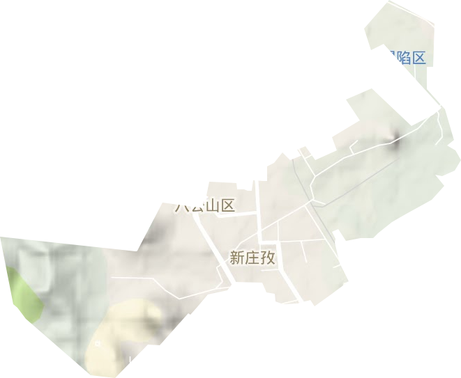 新庄孜街道地形地图