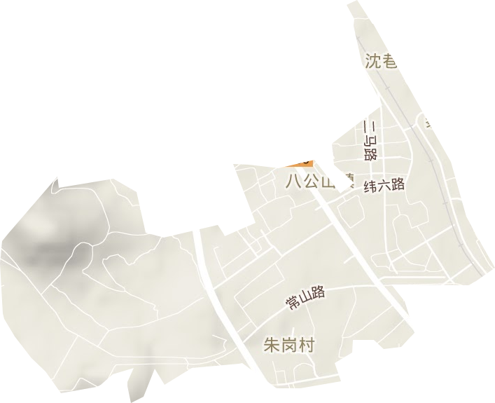 土坝孜街道地形地图