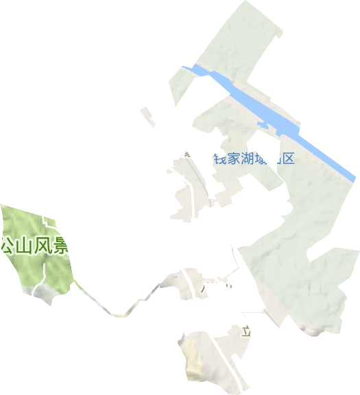 八公山镇地形地图