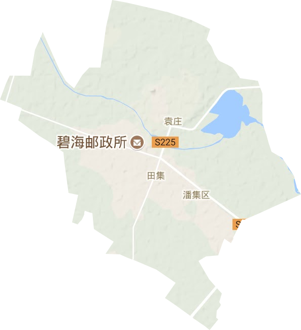 田集街道地形地图