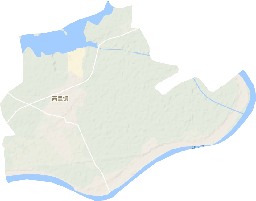 高皇镇地形地图