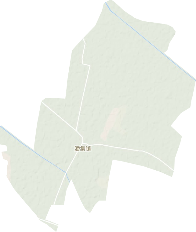 潘集镇地形地图
