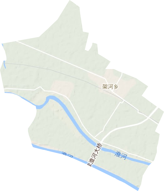 架河镇地形地图