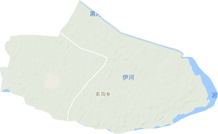 夹沟镇地形地图
