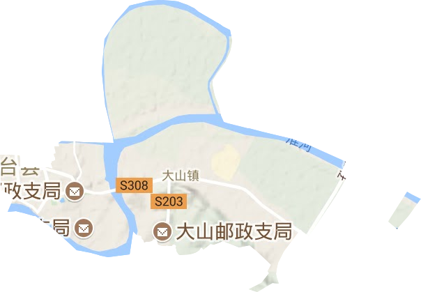 城关镇地形地图