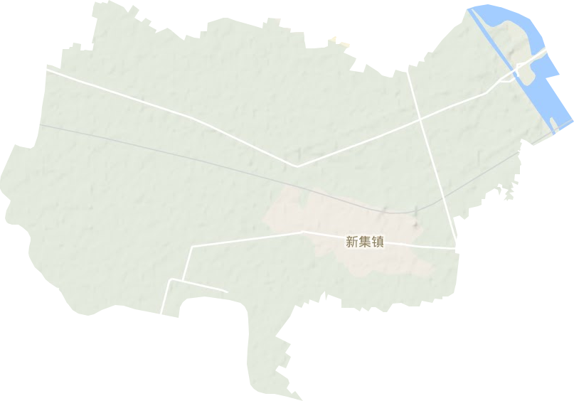 新集镇地形地图
