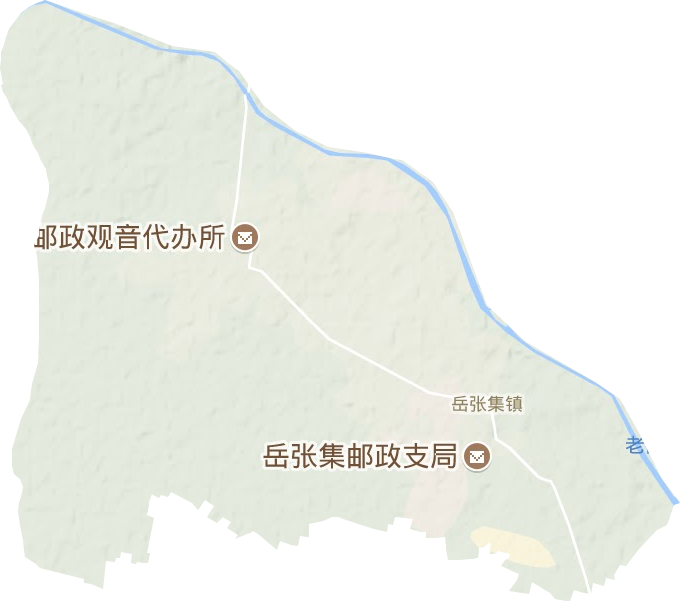 岳张集镇地形地图