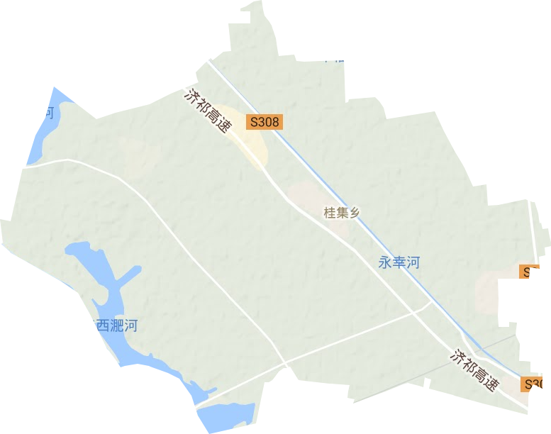 桂集镇地形地图