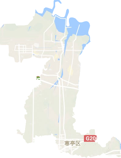 寒亭区地形地图