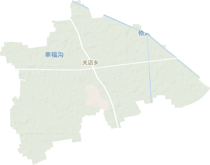 关店乡地形地图