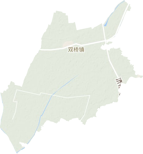 双桥镇地形地图