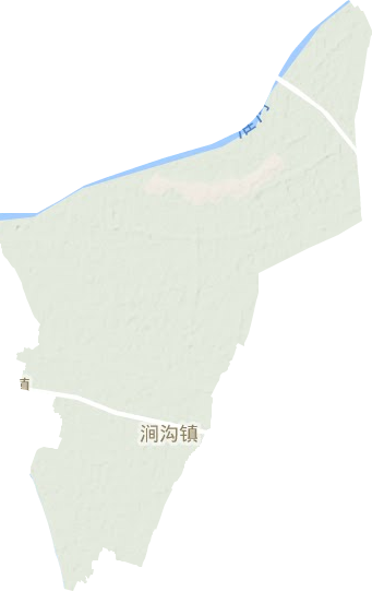 涧沟镇地形地图