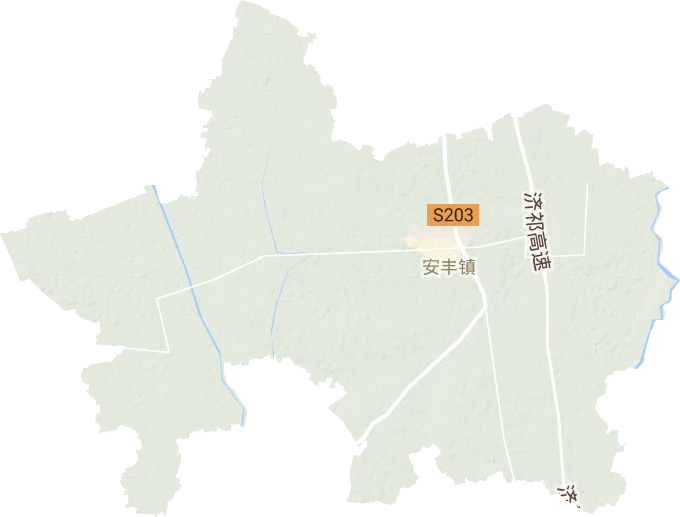 安丰镇地形地图