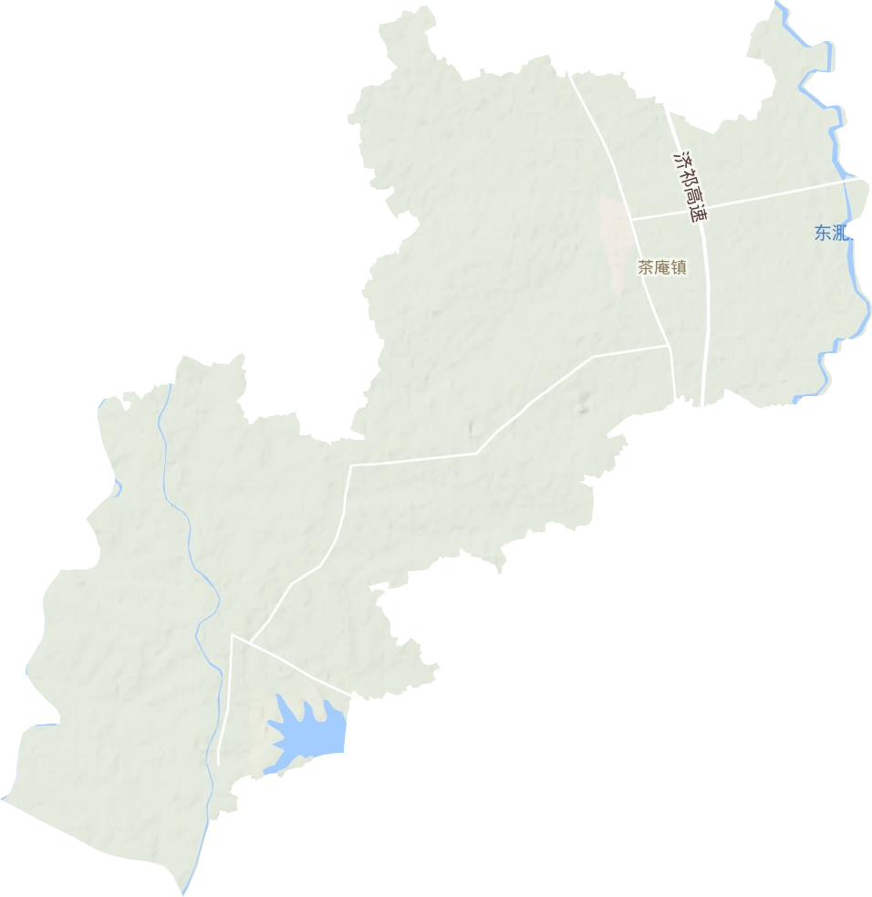 茶庵镇地形地图