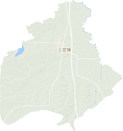 三觉镇地形地图