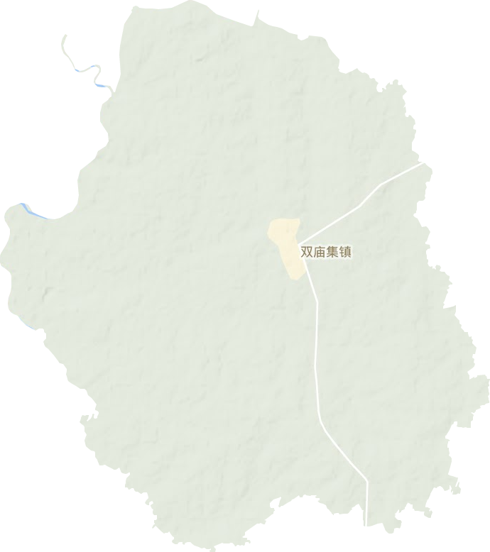 双庙集镇地形地图