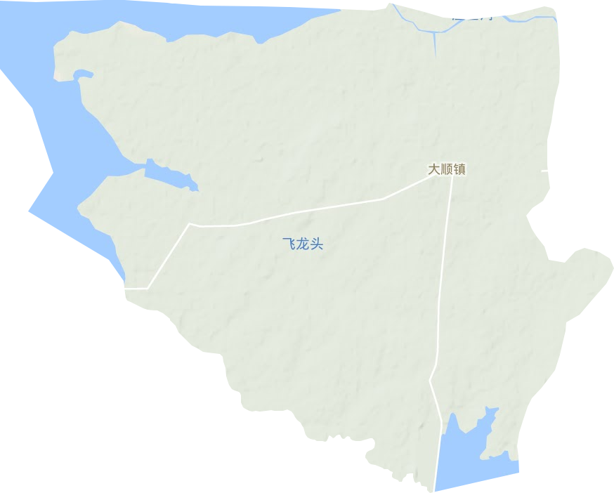大顺镇地形地图