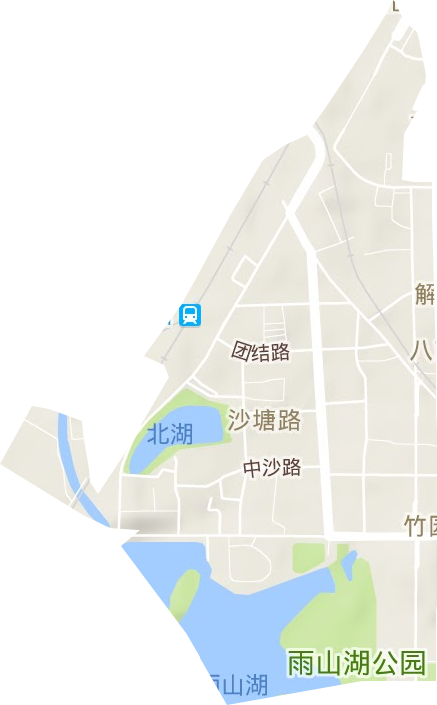 沙塘路街道地形地图