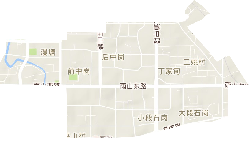 桃源路街道地形地图