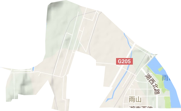 平湖街道地形地图