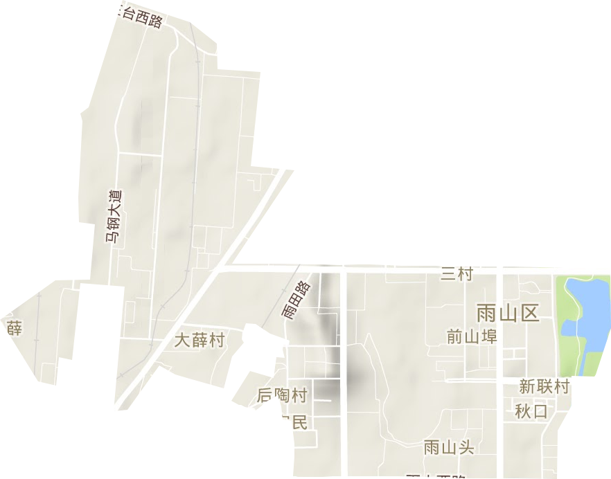 雨山街道地形地图
