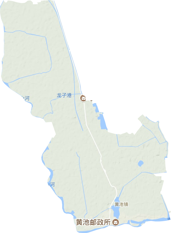 黄池镇地形地图