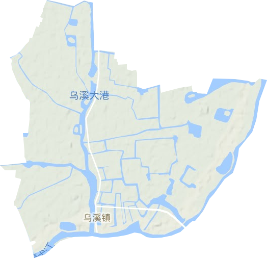 乌溪镇地形地图