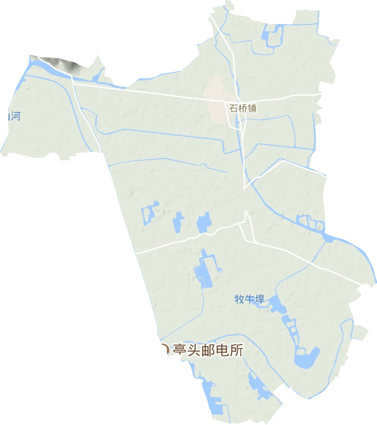 石桥镇地形地图