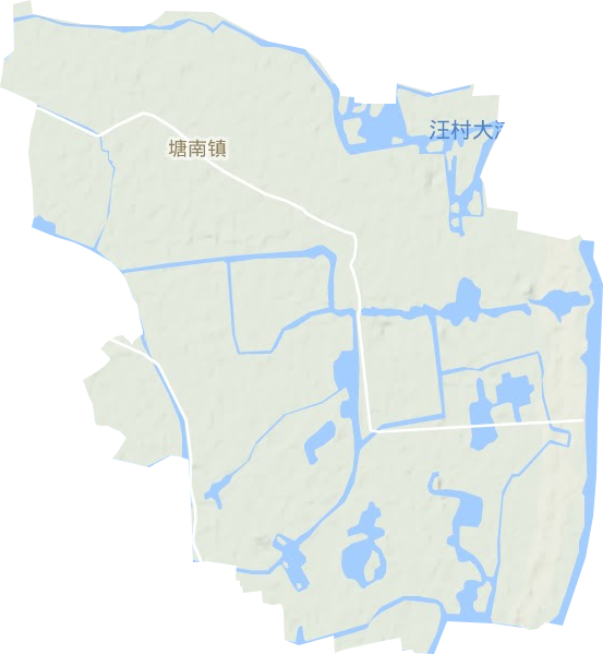 塘南镇地形地图