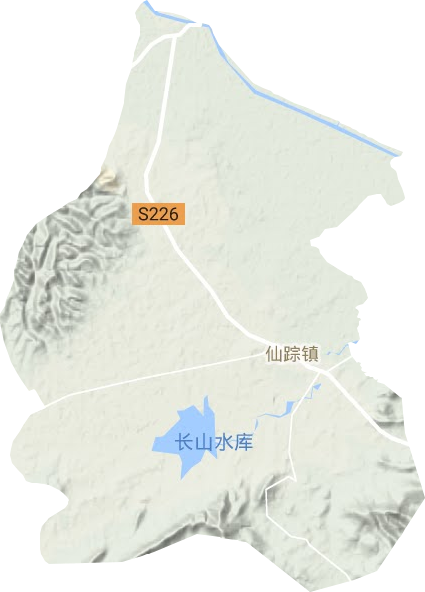仙踪镇地形地图
