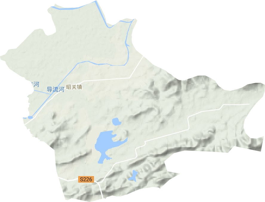 昭关镇地形地图