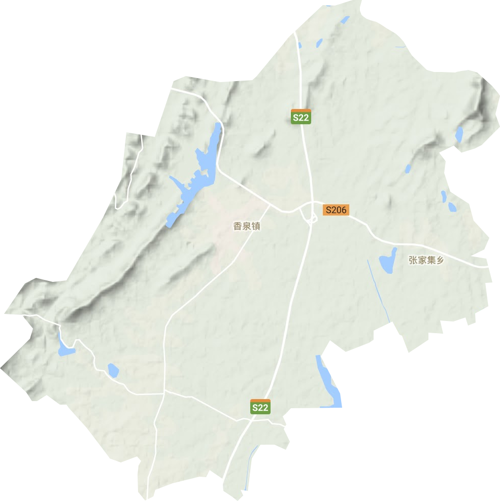 香泉镇地形地图
