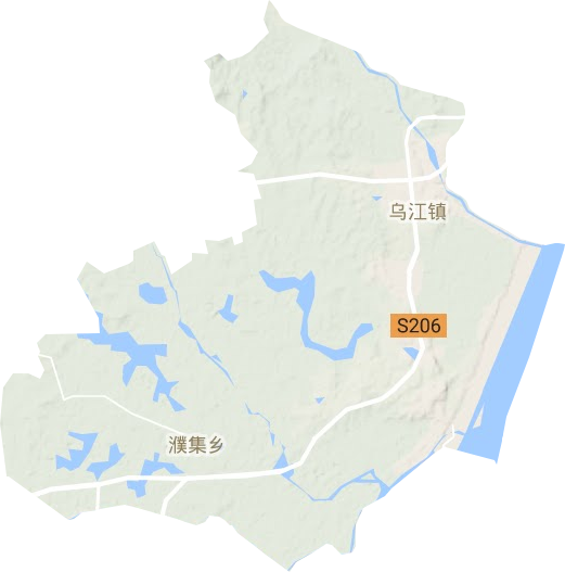 乌江镇地形地图