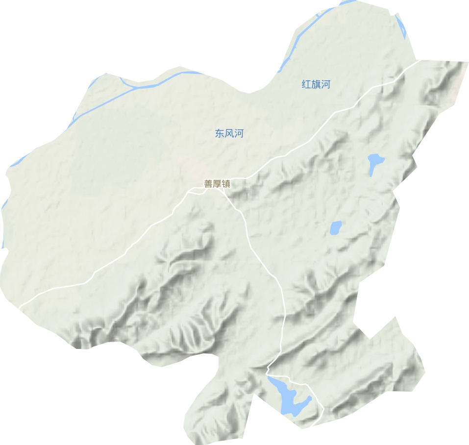 善厚镇地形地图