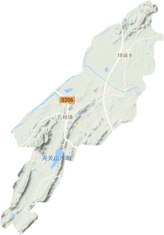 石杨镇地形地图