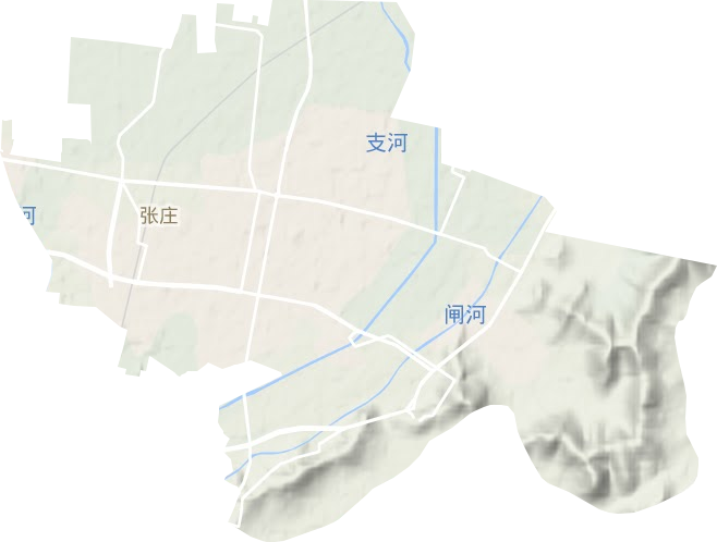 矿山集街道地形地图
