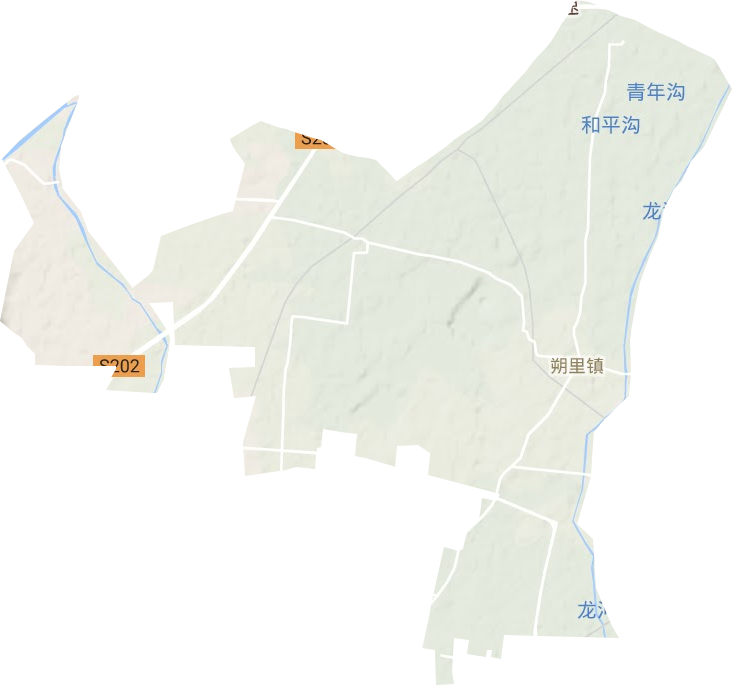 朔里镇地形地图