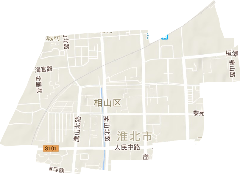 相南街道地形地图
